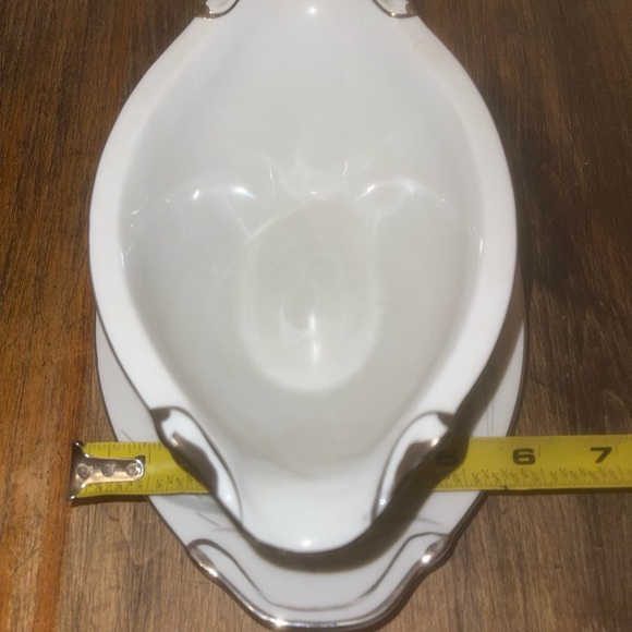 Vintage Valmont China Gravy Boat Pattern Royal Wheat - Picture 8 of 8